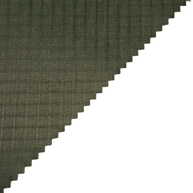30D 4*4mm Double-Line Ripstop Nylon66 Fabric Coated With Polyester TPU